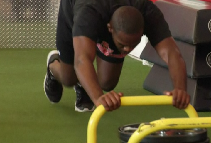 Jon Jones Sled Push