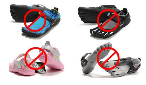 Vibram Five Finger Counterfeits