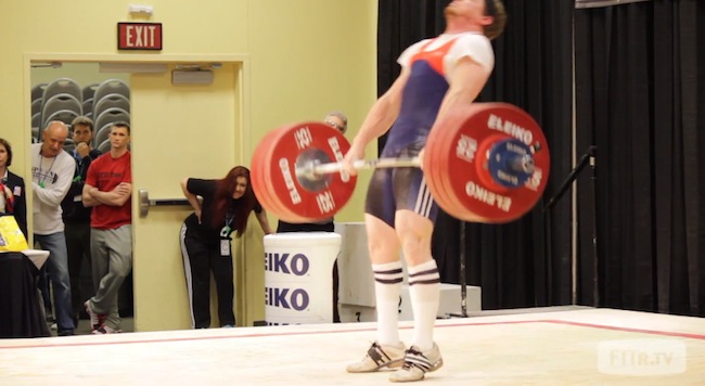 Chad Vaughn clean and jerk 184 kg