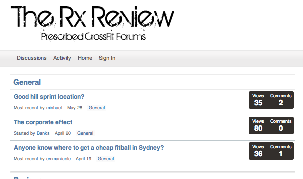 The Rx Review Forums