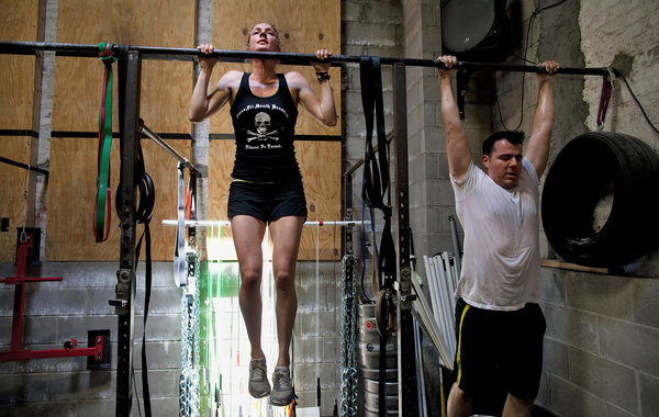 CrossFitters Taking Part in Memorial Day Murph Last Month