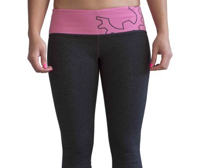 WOD Gear Pink & Grey Crop Pants