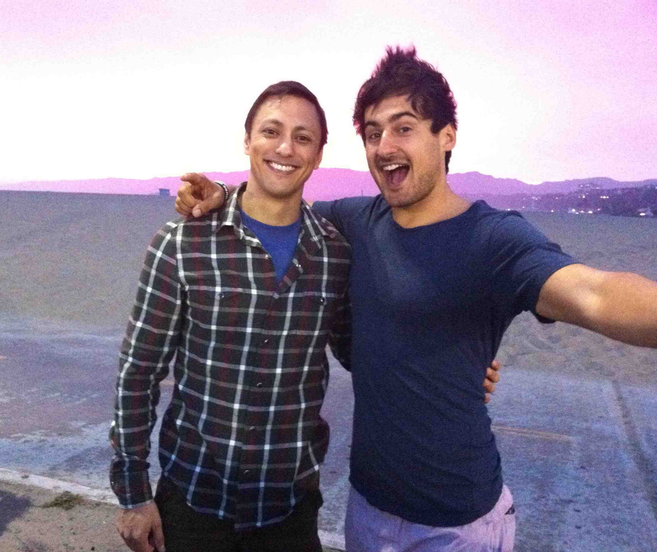 John and Michael at Santa Monica Beach