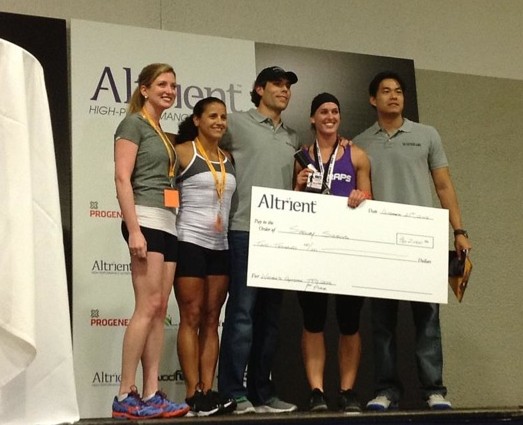 Women's Winner Shelly Sourdis and Altrient Spokesperson Cheryl Brost