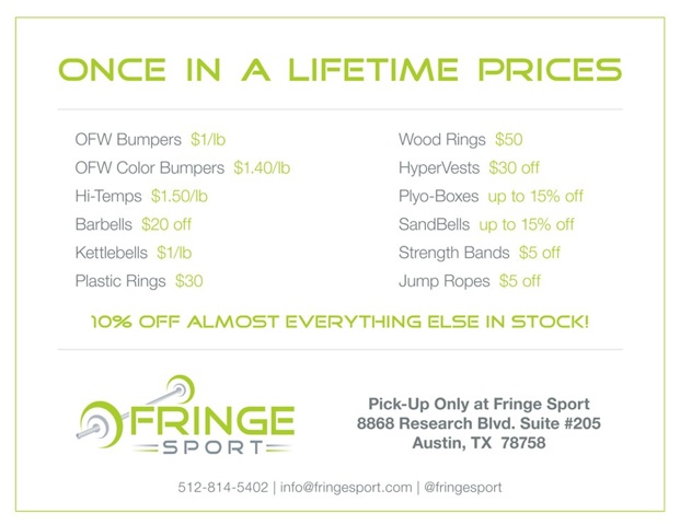 FringeSport's Black Friday Sale!