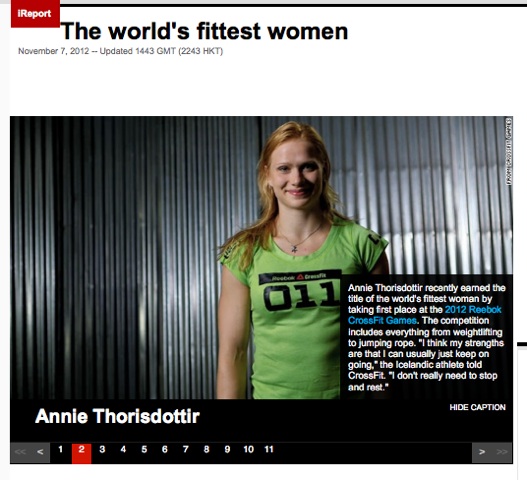 CrossFit Games Champion Annie Thorisdottir on CNN