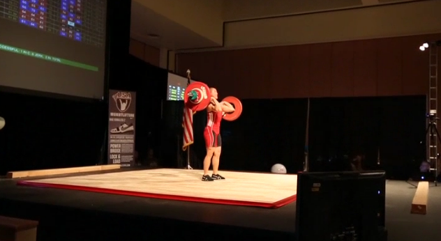 Kristan Clever at the 2012 USA Weightlifting American Open