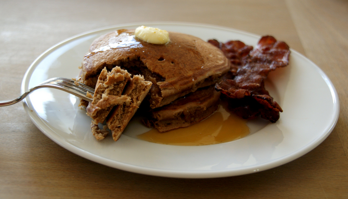 Paleo Pancakes and Bacon