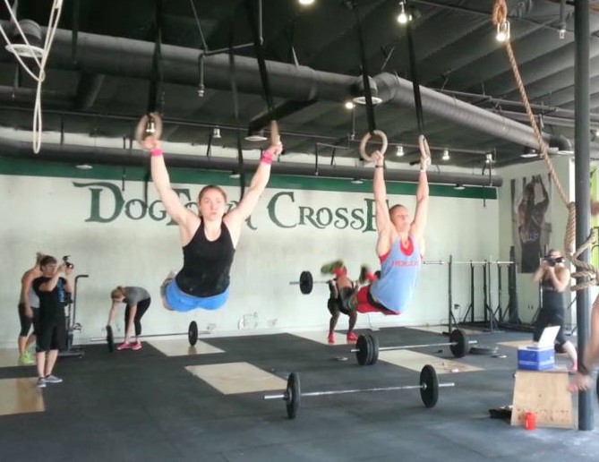 Ruth Anderson Horrell and Sam Briggs at DogTown CrossFit