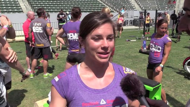 Video thumbnail for vimeo video Julie Foucher: 2013 CrossFit Games - Day 3
