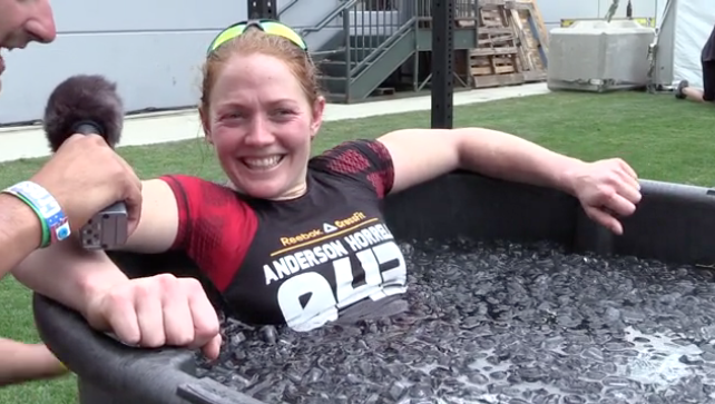 Ruth Anderson Horrell on Day 2 of the 2013 CrossFit Games