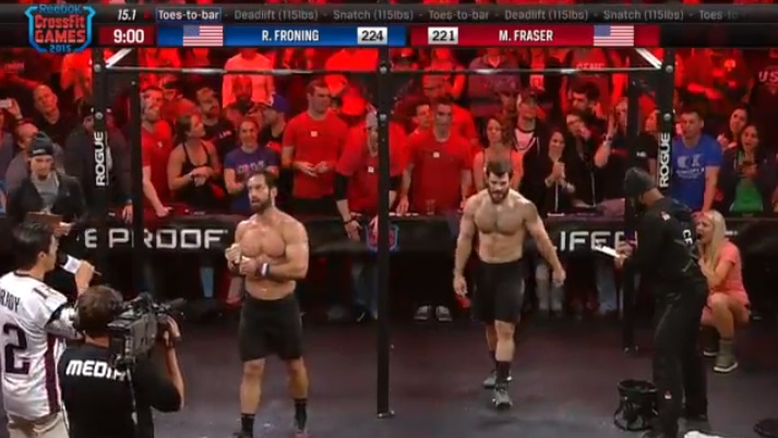 Froning Defeats Fraser in 15.1 crossfit open