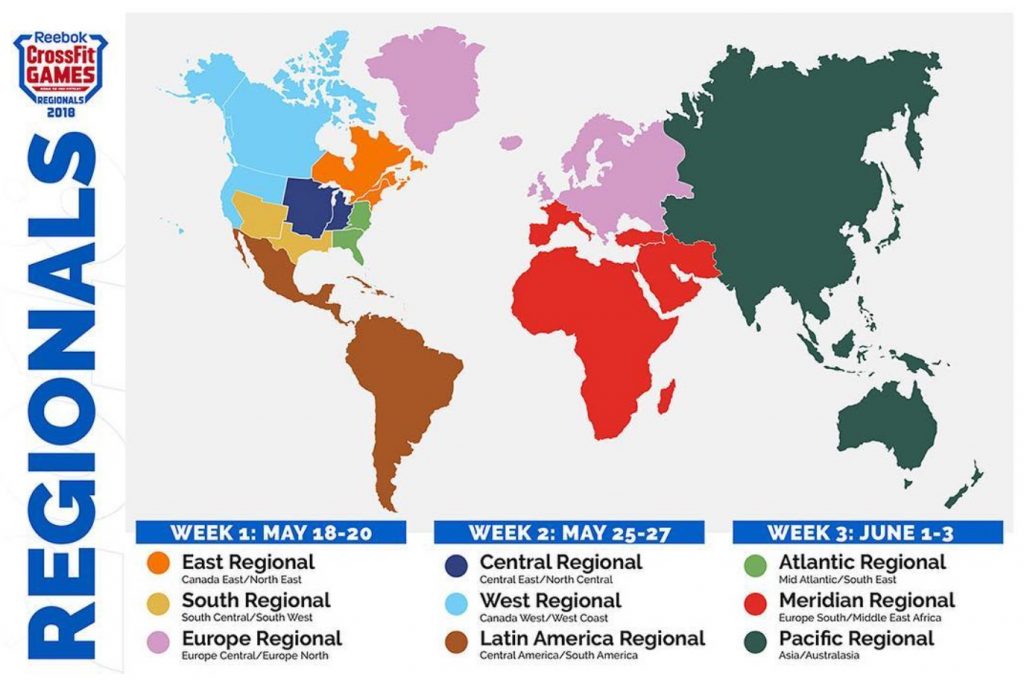 2018 crossfit games season schedule 