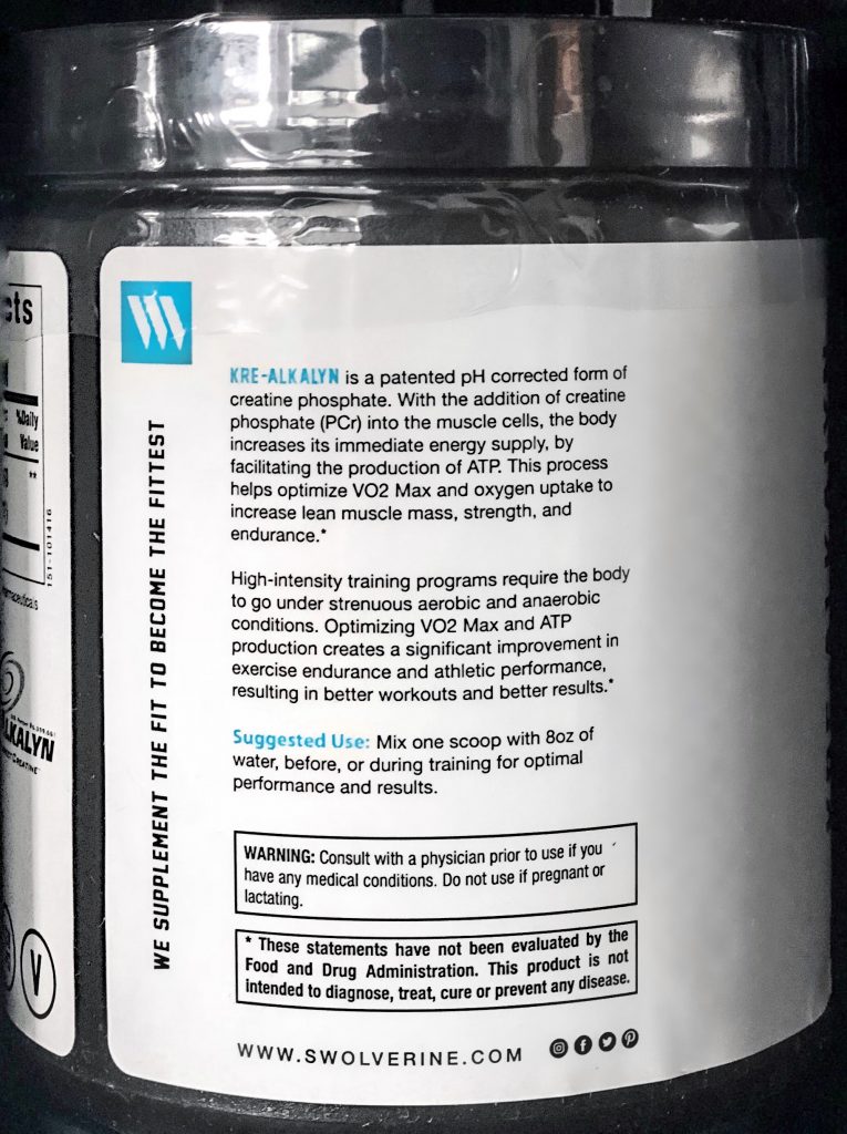 Swolverine: Kre-Alkalyn Creatine